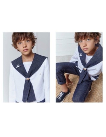 Hortensia Maeso Casaca Blanca Marinero  y pantalon Pinzas... 2