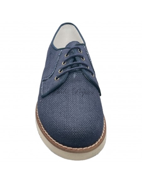 Guxs zapato blucher niño color lino azul marino