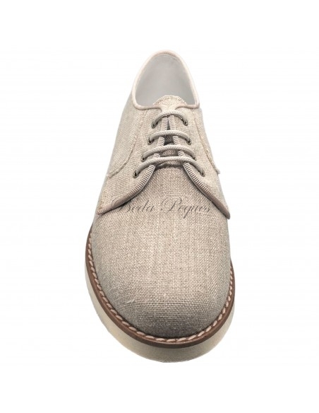 Guxs zapato blucher niño color lino taupe
