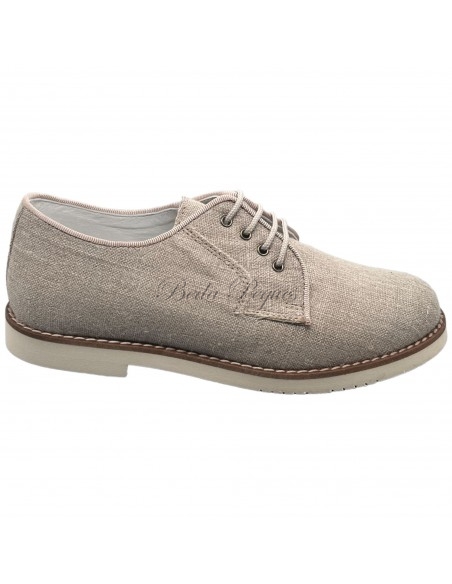 Guxs zapato blucher niño color lino taupe