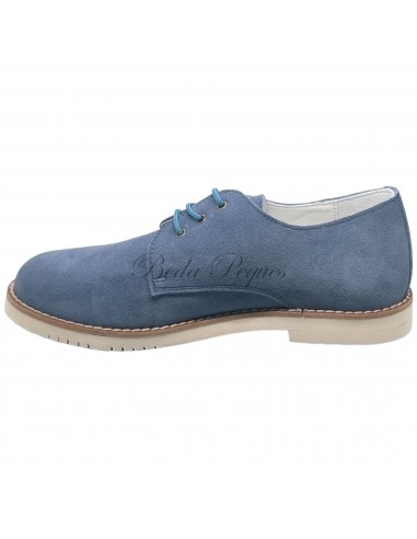 Guxs zapato blucher niño color azul jeans