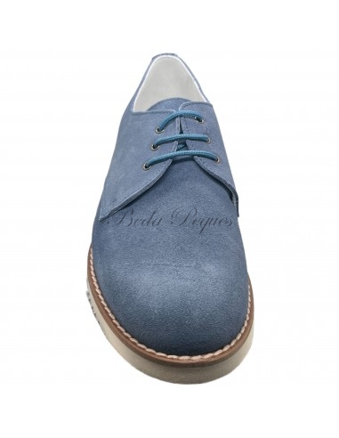 Guxs zapato blucher niño color azul jeans