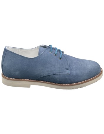 Guxs zapato blucher niño color azul jeans