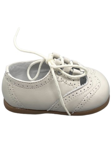 Guxs zapato ingles piel color marfil beige