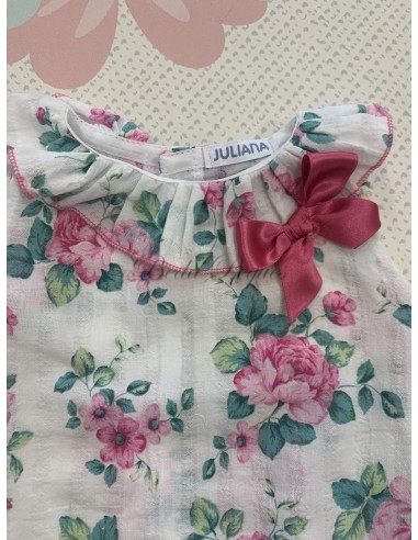 Juliana Bebés Conjunto Braga Tela Flores color...