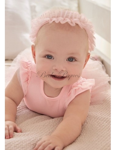Mayoral newborn body tutu con diadema