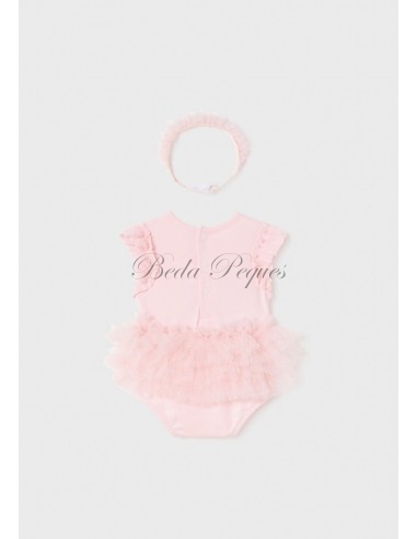 Mayoral newborn body tutu con diadema