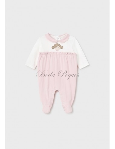 Mayoral newborn set 2 peleles largos color rosa...