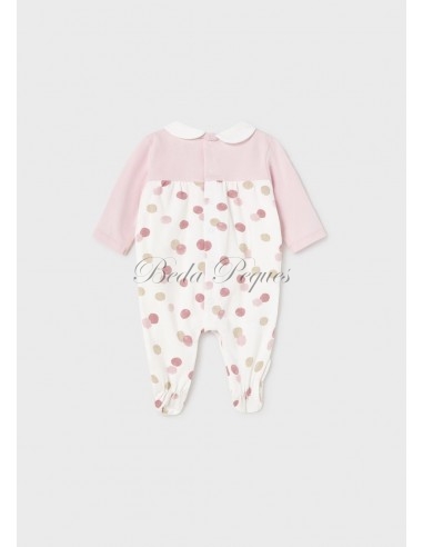 Mayoral newborn set 2 peleles largos color rosa...
