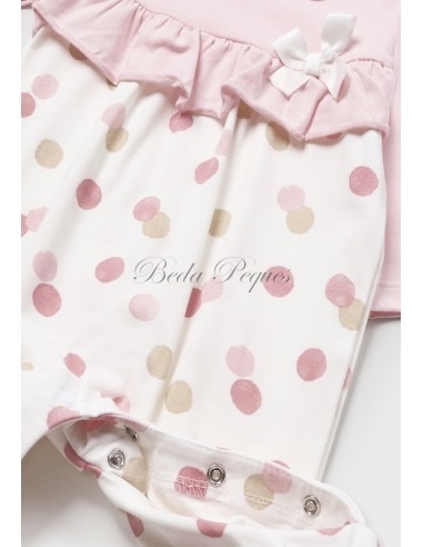 Mayoral newborn set 2 peleles largos color rosa...