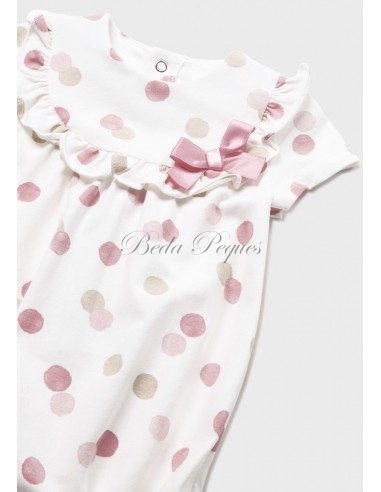 Mayoral newborn set 2 peleles cortos color rosa...