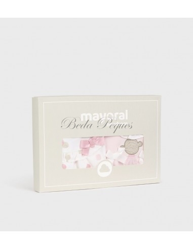 Mayoral newborn set 2 peleles cortos color rosa...