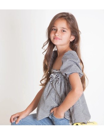 Kauli blusón niña negro colección Bianca 2