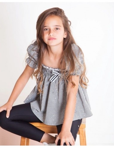 Kauli blusón niña negro colección Bianca