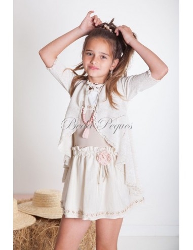 Kauli chaqueta punto niña beige colección...
