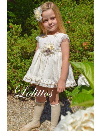 Lolittos jesusuto niña beige claro colección Crema