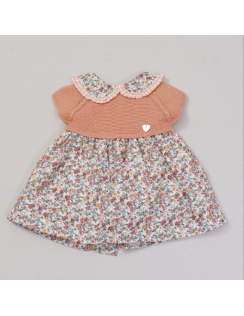 Pangasa vestido bebé color mandarina