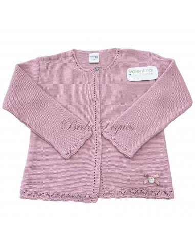 Valentina Bebés chaqueta hilo rosa...