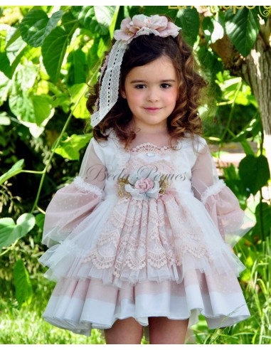 La Amapola vestido vuelo de niña ceremonia colección Ingrid
