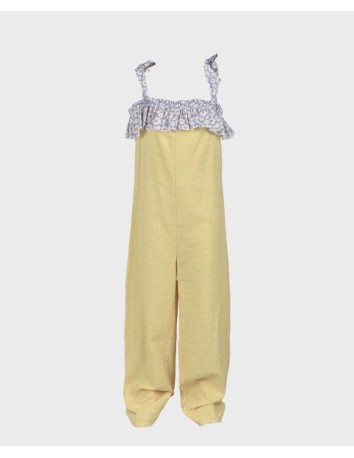 La ormiga mono de niña amarillo lazos 2