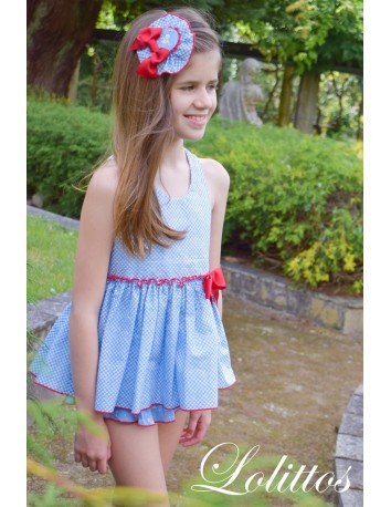 Lolittos conjunto de niña short y blusón colección Duckling