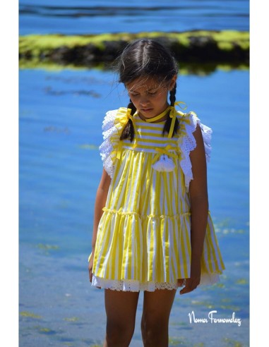 Noma Fernández vestido de niña colección Lemon