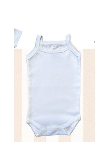 Valentina Bebés body interior tirantes blanco