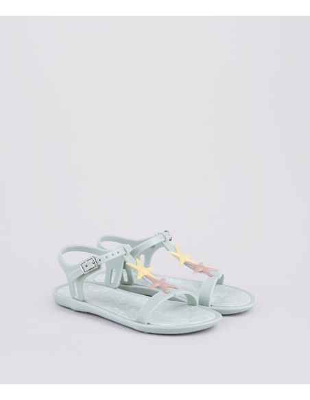 Sandalia de Igor modelo Tricia color blanco estrellas menta