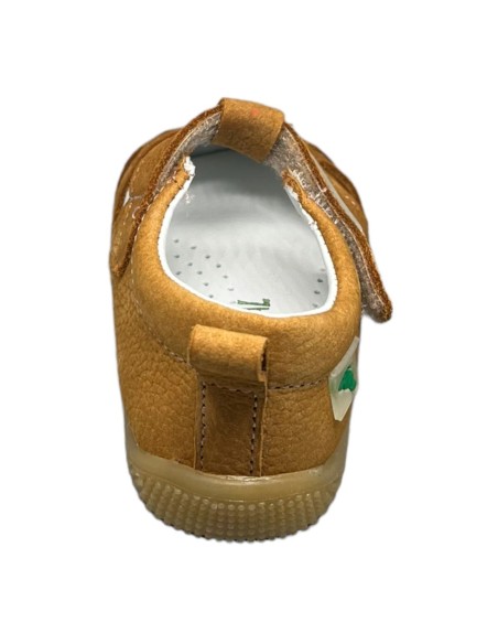 Biotecnical sandalia casual blandito con cierre adherente piel camel