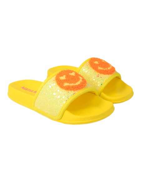Calzado Para Niño, Corte Textil Y Piso Sintetico color Amarillo (Mat)