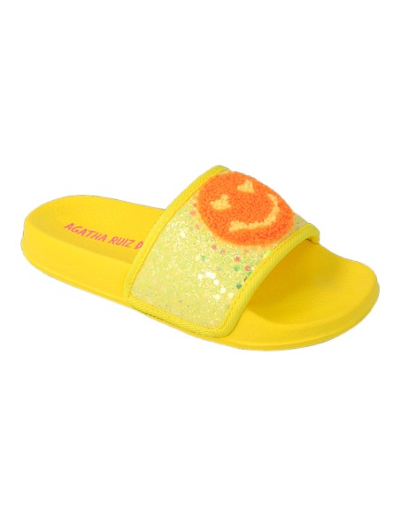 Calzado Para Niño, Corte Textil Y Piso Sintetico color Amarillo (Mat)