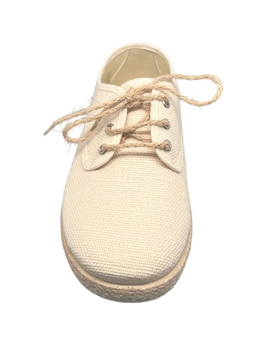 Blucher cordón Lino color Beige