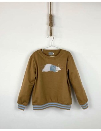 Mon Petit Bonbon Sudadera niño colección Oso Polar