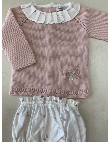 Pangasa Conjunto niña colección Nubes Rosa