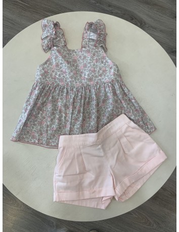 La Martinica conjunto niña pantalón corto y blusa...