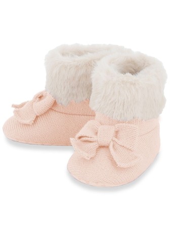 Mayoral Botita Tricot Rosa Bebé