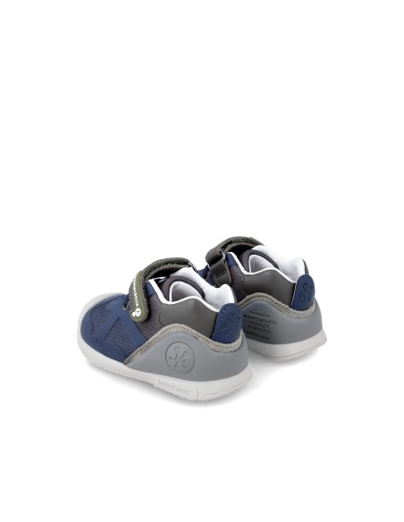 Biomecanics zapato casual cierre autoadhesivo color Azul y Verde