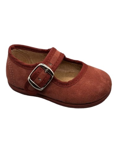 Merceditas piel Suede color Caldera