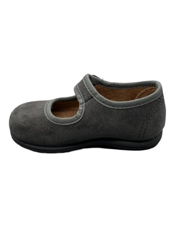Merceditas piel Suede color Gris 2
