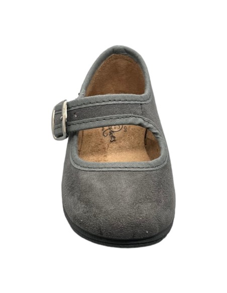 Merceditas piel Suede color Gris