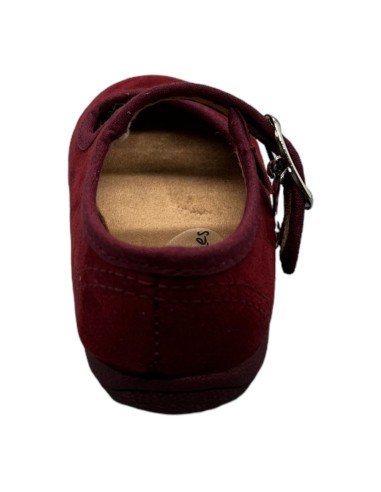 Merceditas piel Suede color Burdeos