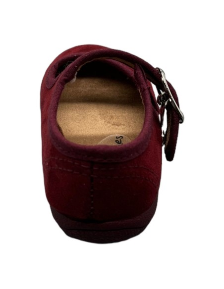 Merceditas piel Suede color Burdeos