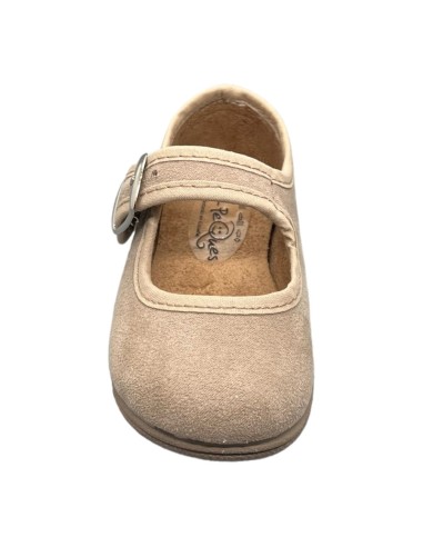Merceditas piel Suede color Beige