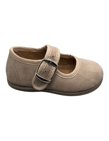 Merceditas piel Suede color Beige