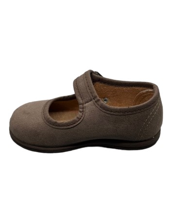 Merceditas piel Suede color Avellana 2