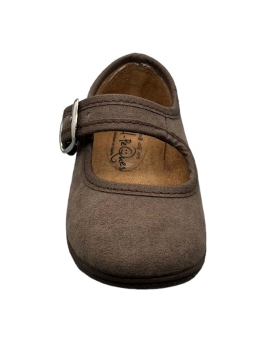 Merceditas piel Suede color Avellana
