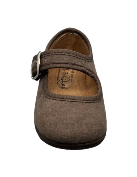 Merceditas piel Suede color Avellana