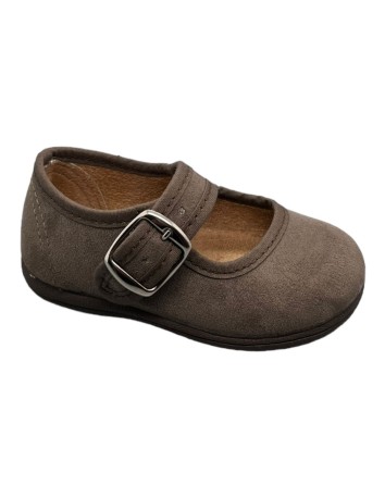 Merceditas piel Suede color Avellana