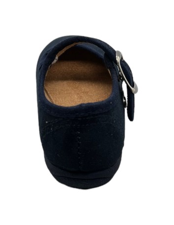 Merceditas piel Suede color Azul Marino 2