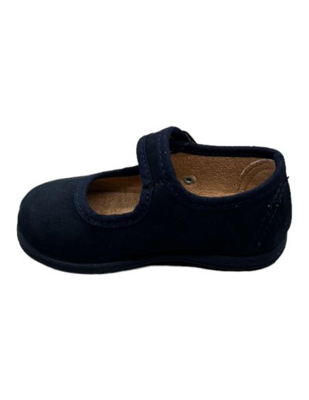 Merceditas piel Suede color Azul Marino